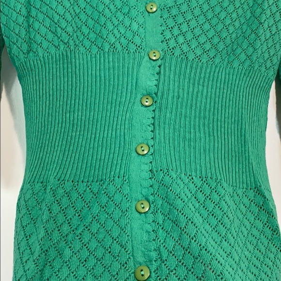 Nordstrom Green Cardigan/Shirt - Size L - Picture 3 of 4